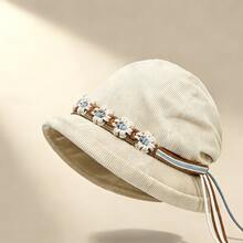 New Women's Fisherman's Hat With Colorful Braided Cord, Spring And Autumn Style, Face-Flattering Solid Color Hat, Available In Various Colors - Multicolor - View 4