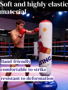 Bao đấm hơi, bao đấm đứng độc lập, bao đấm tập trung, thích hợp cho luyện tập Karate, Taekwondo, bao đấm giảm căng thẳng. - Đỏ - Xem 6