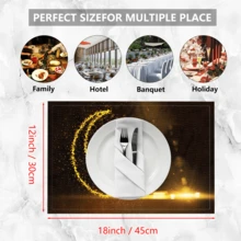 Bộ 1/4/6 tấm lót bàn ăn bằng vải lanh họa tiết trăng lưỡi liềm, trang trí ngày lễ Hồi giáo, phù hợp cho bàn ăn, mọi mùa, thảm trải bàn hiện đại có thể giặt được, trang trí phòng, lót ly, thảm lót bàn ăn nhà bếp, trang trí tiệc trong nhà và ngoài trời, trang trí nhà cửa, quà tặng lý tưởng. - Nhiều màu - Xem 9