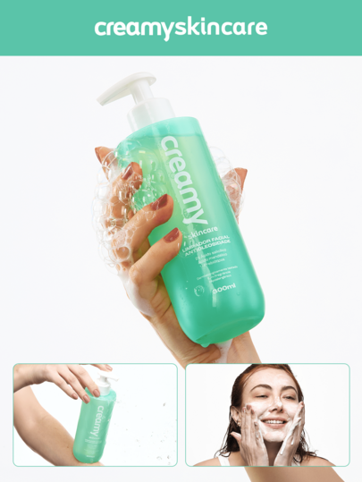 Limpador Facial Antioleosidade Creamy Skincare 300ml