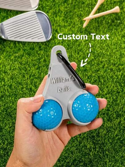 1 pieza Soporte personalizado para bolas de golf y tees impresos en 3D | Accesorio de golf divertido para él | Regalo hilarante para amantes del golf, idea de regalo divertida para papá golfista