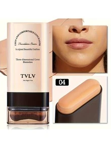 1pc Eraser Foundation Stick With Brush Coverage Moisturizing Even Skin Tone Face Concealer Long-Lasting Non-Oxidizing Makeup Face Beauty Makeup Cosmetics - 多色的 - 查看 14