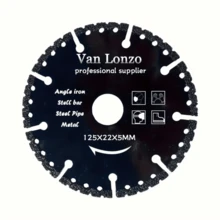 115*22*5mm/125*22*5mm Diamond Cutting Discs, Diamond Saw Blades For Cutting Iron, Steel Bars, Metal Plates, Aluminum And Other Materials - Black - View 2