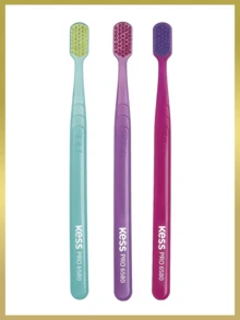 Kess Pro Pack 3 Toothbrushes 6580 (Ultra-Fine Bristles Made In Germany) - 6580 - 專業套裝 3 - 查看 3
