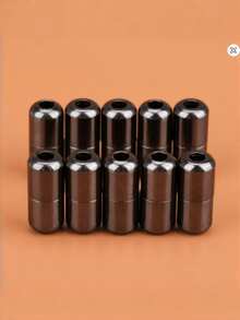 QKC 5双装铝制男女鞋带扣金属鞋带锁儿童成人免系懒人鞋带胶囊扣配件 - 彩色 - 查看 9