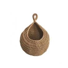 3pcs Bohemian Rope Net Wall Hanging Baskets, Linen Hanging Hooks For Kitchen Storage, Wall Mounted Baskets, Decorative Organizers For Home And Dining Room, Room Storage, Garden And Yard, Wall Hanging Bags, Woven Hanging Behind Door, Shelf Baskets, Multi-Functional Wall Mounted Nested Net, Wall Mounted Storage | Decorative Wall Net | Handwoven Rope, Basket Wall Decor