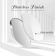 1Pcs Portable Hair Removal Device, Manual Crystal Hair Removal Device, Reusable Nano Glass, Available In Multiple Colors, Easy To Clean, Perfect For Soft And Silky Skin, Skin Exfoliation - Màu xanh lam - Xem 3