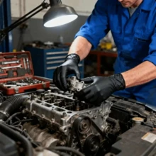 100pcs Disposable Nitrile Gloves, 100 Pieces In Black, 5-Mil Ultra-Durable And Thickened, Latex-Free And Powder-Free, Waterproof And Tear-Resistant, Suitable For Kitchen Cleaning, Tattooing, Pet Grooming, Beauty Salons, Housework, And Outdoor Cleaning. - 100片(L) - 查看 7