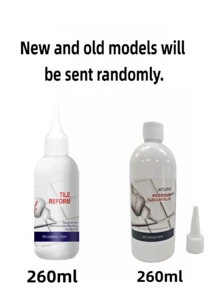 JAYSUING 260ml Tile Grout, Ceramic Tile, Floor Tile, Kitchen Sink, Toilet, Washbasin, Waterproof Mildew-Proof Sealant, Bathroom Sealant, Mold Remover Filler