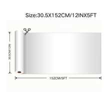 1PC Self-Adhesive Vinyl, Adhesive Vinyl Roll For All Cutting Machine, For Decor Sticker, Car Decal, Scrapbooking, Signs, Glossy - G913 White - View 4