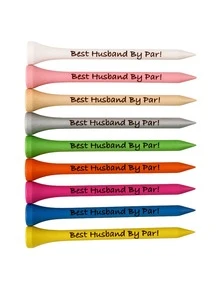 1/10 Stücke personalisierte Golftees, 4,2cm/5,4cm/7,0cm/8,3cm farbige Golftees, personalisiertes Golfgeschenk, Golfgeschenk für Ihn, Golfgeschenk für Sie, Golfgeschenk für Papa, Golfgeschenk für Mama - Verschiedenfarbig - Übersicht 5