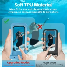Universal Waterproof Phone Pouch - Waterproof Case, Compatible With 15 14 13 12 11 Pro Max XS Plus And Other Phones Up To 7.0 Inches, Waterproof Phone Dry Bag, Essential For Beach & Travel - Multicolor - View 5
