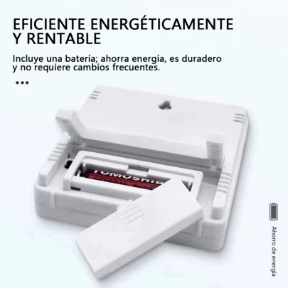 Reloj despertador digital con monitorización de la diferencia de temperatura interior/exterior Reloj despertador digital | Termómetro e higrómetro | Reloj con monitorización ambiental Sensor electrónico que monitoriza la temperatura y la humedad interior/exterior con pantalla digital y alarma recordatoria Adecuado para entornos domésticos y usuarios que necesitan estar al tanto de las variaciones de temperatura y humedad interior/exterior