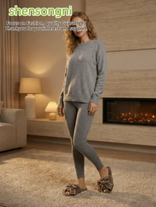 shensongni Women's Bow Decor House Slippers, Fluffy Textured Comfortable Indoor Slippers, Suitable For All Seasons, Women's Home Slippers, Flat Slippers, Lightweight & Fashionable Open Toe Slippers - Coffee Brown - View 5