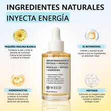 WEUD, Producto Original Oficial, Kit Completo de 5 Productos de Cuidado Facial (Crema Hidratante, Suero de Centella, Suero de Propóleos, Contorno de Ojos y Crema para Cuello), Origen Coreano, Enriquecido con Centella Asiática, Ácido Hialurónico y Colágeno, Proporciona Hidratación Profunda a la Piel, Nutrición Continuada y Sensación de Confort, Ofrece Textura Ligera y Absorción Rápida para un Cuidado Diario Agraciado, Adaptable a Todos los Tipos de Piel, Incluyendo la Piel Sensible, Contenidos: Crema Hidratante 100g, Suero de Centella 50ml, Suero de Propóleos 50ml, Contorno de Ojos 30ml, Crema para Cuello 50g - Blanco - Ver 7