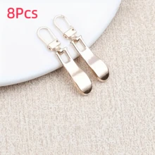 Wellenförmige abnehmbare Metallreißverschlusszipper, Ersatz-Reißverschlussgleiter für Taschen, Schuhe, Kleidung, DIY Nähzubehör - Verschiedenfarbig - Übersicht 19