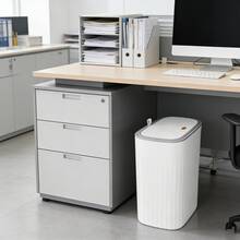 1pc White Trash Can, Lightweight Luxury Bathroom Tissue Box, 26*24cm With Lid, Suitable For Bathroom, Bedroom, Living Room, Office, Graduation Gift, Single Party Gift, Bridesmaid Gift, Father's Day Gift, Halloween Decor, Halloween Gift, Bridesmaid Proposal Gift - Multicolor - View 8