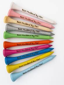 1/10 Stücke personalisierte Golftees, 4,2cm/5,4cm/7,0cm/8,3cm farbige Golftees, personalisiertes Golfgeschenk, Golfgeschenk für Ihn, Golfgeschenk für Sie, Golfgeschenk für Papa, Golfgeschenk für Mama - Verschiedenfarbig - Übersicht 7