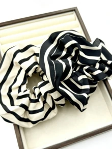 1 chiếc dây buộc tóc cỡ lớn chấm bi cổ điển - Dây buộc tóc bằng vải nhăn cỡ lớn, phụ kiện tóc kiểu retro, cần thiết cho phụ nữ (Dùng hàng ngày/công sở/tiệc tùng | Thiết kế nhăn thủ công), dây buộc tóc, phụ kiện tóc, phụ kiện đội đầu, dây buộc tóc đuôi ngựa. - Nhiều màu - Xem 15