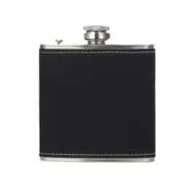 1个定制皮革酒壶，不锈钢便携式酒壶，可个性化刻字，复古简约设计，可重复使用，适合伴郎、父亲节、生日、周年纪念日、送给丈夫、爸爸、男友的礼物，伴郎礼物，婚礼派对礼物