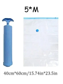 超大真空收纳袋套装,含1个手动气泵 - 节省空间,密封压缩,防尘防潮,适用于衣物和床上用品,是宿舍、衣柜和搬家的理想之选。 - 彩色 - 查看 12