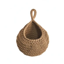 3pcs Bohemian Rope Net Wall Hanging Baskets, Linen Hanging Hooks For Kitchen Storage, Wall Mounted Baskets, Decorative Organizers For Home And Dining Room, Room Storage, Garden And Yard, Wall Hanging Bags, Woven Hanging Behind Door, Shelf Baskets, Multi-Functional Wall Mounted Nested Net, Wall Mounted Storage | Decorative Wall Net | Handwoven Rope, Basket Wall Decor