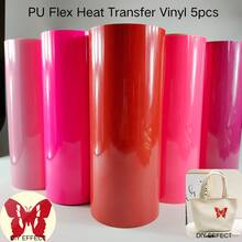 Heat Transfer Vinyl Sheets For Fabric, Shirts, And Pillows - Compatible With All Cutter Machines, Easy Iron-On Application, And Durable Adhesive - Multicolor - View 3