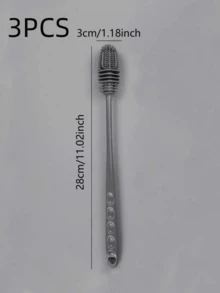 Poder de Limpeza de 360 Graus: 1 Peça Escova de Silicone para Xícaras para Remoção Fácil de Manchas de Chá, Cozinha, Banheiro, Casa, Suprimentos Domésticos - Multicolorido - Visão 11