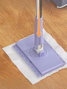 1件装清洁工具自动布夹厕所家用清洁小拖把多功能面巾拖把自动拖把夹适用于客厅/浴室/厨房/卧室