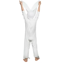 LA CASA ENCANTADA Disfraz De Primavera Conejo Blanco Con Azul Mameluco Unisex Niño - Celeste - Ver 5