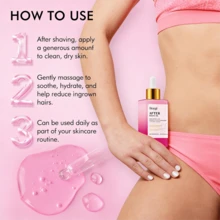 3-Piece Set,After Shave Oil For Women | Pink Gentle Strawberry Vanilla Flavor-Soothing And Moisturizing Treatment To Prevent Hair Loss And Leave Skin Smooth And Irritation-Free For Daily Use-Valentines Gifts,Birthday Gifts,Gifts For Women,Mardi Gras,Skin Care,Korean Skincare,Face Care Products - Hồng - Xem 10