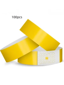 100/500/1000个纸质腕带，防水夜光腕带，可调节腕带，适用于音乐会、派对、游乐园、节日、圣诞节和万圣节门票，夜光编码混合色腕带（无编码、编码、星形、VIP混合） - 彩色 - 查看 11