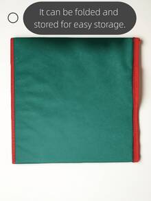 128-Slot Christmas Ornament Storage Box With Adjustable Dividers - Holds 3-Inch Ornaments, Dual Zipper Closure, 600D Tear-Resistant Fabric (Green)