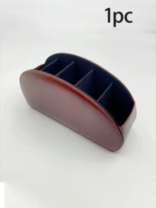 5-Slot Remote Control Organizer Box - Fits TV/DVR/Cable Box, Space Saving For Living Room, Home Office, Bedroom - Holds 1, 2, 3, 4, 5 Remotes - Also Works As Desktop Organizer For Glasses, Pens, Media Players And Remotes, Classic Design, Sturdy Construction, Great For Office, Christmas Gift, Valentine's Day Gift Or Holiday Gift