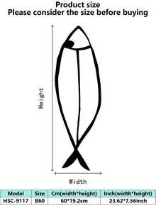 1 pieza (20-60cm), Decoración de pared de pez de metal estilizado, con diseños de peces de patrones negros detallados, en un estilo minimalista artístico, ideal para amantes de la decoración del hogar moderna, tema minimalista acuático - perfecto para Halloween/Navidad/Día del Niño, fiestas en el hogar/proyectos DIY/inauguraciones de casa, cocina/sala de estar/dormitorio/balcón, primavera/verano, colgante decorativo - Multicolor - Ver 39