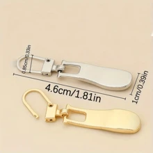 Wellenförmige abnehmbare Metallreißverschlusszipper, Ersatz-Reißverschlussgleiter für Taschen, Schuhe, Kleidung, DIY Nähzubehör - Verschiedenfarbig - Übersicht 5