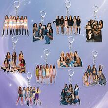 KATSEYE 钥匙扣，Sophia、Lara、Chanelle、Daniela、Yoonchae、Manon，新专辑及歌曲，粉丝周边，亚克力2D钥匙扣，演唱会周边，圣诞礼物，小礼物，收藏品 - 彩色 - 查看 1