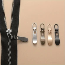 Wellenförmige abnehmbare Metallreißverschlusszipper, Ersatz-Reißverschlussgleiter für Taschen, Schuhe, Kleidung, DIY Nähzubehör - Verschiedenfarbig - Übersicht 6