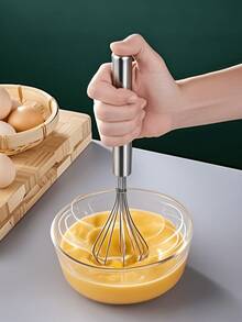 Stainless Steel Multi-Function Whisk And Milk Frother - Hand Mixer For Baking, Eggs And Cream - Essential Kitchen Gadgets - Multicolor - View 13