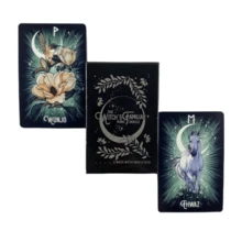 The Witch's Familiar Runic Oracle Card Fate Divination Prophecy Board Tarot Deck Card Family Party Playing Game - Black - View 7
