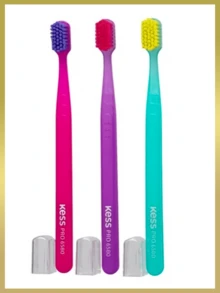 Kess Pro Pack 3 Toothbrushes 6580 (Ultra-Fine Bristles Made In Germany) - 6580 - 專業套裝 3 - 查看 4