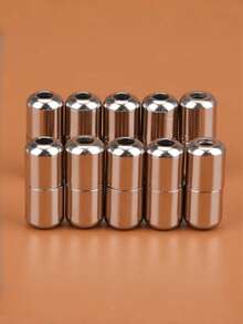 QKC 5双装铝制男女鞋带扣金属鞋带锁儿童成人免系懒人鞋带胶囊扣配件 - 彩色 - 查看 1