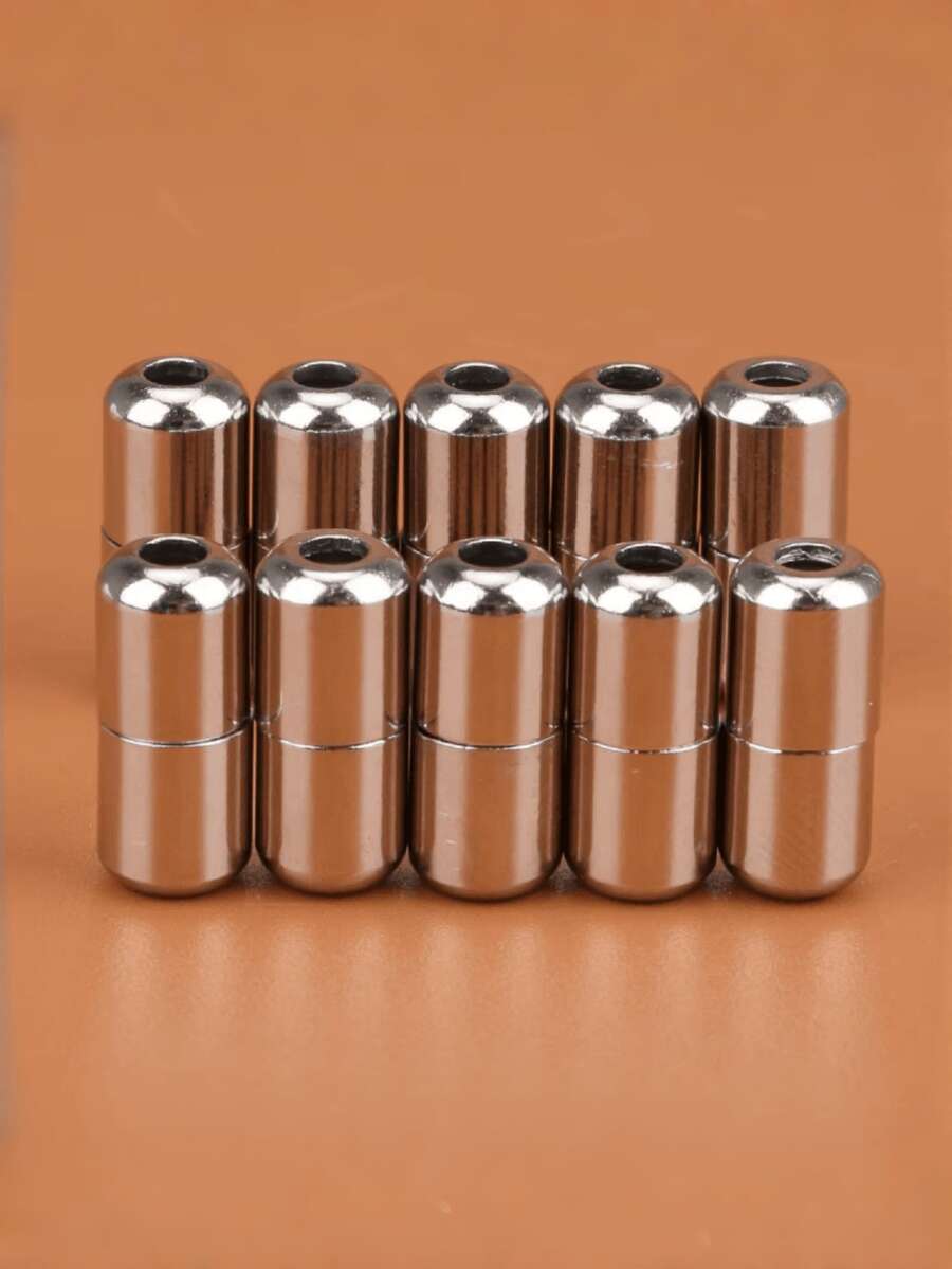 QKC 5双装铝制男女鞋带扣金属鞋带锁儿童成人免系懒人鞋带胶囊扣配件 - 彩色 - 查看 1