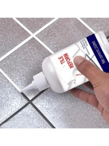 JAYSUING 陶瓷瓷砖填缝剂，裂缝填充剂，防水防霉白色填缝剂，适用于厨房和浴室