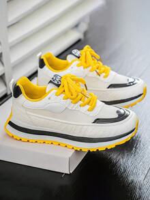 Retro Outdoor Sports Shoes With Comfortable Breathable Memory System, Molded PU Cushioning Base, Inheriting Classic Design Aesthetics - 黃色 - 查看 5