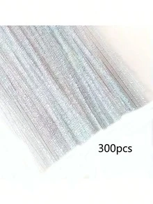 322件装闪光发根清洁刷，激光发根清洁刷，圣诞主题，闪亮雪尼尔纤维发根清洁刷，圣诞工艺发根清洁刷，适用于DIY工艺和清洁 - 彩色 - 查看 17