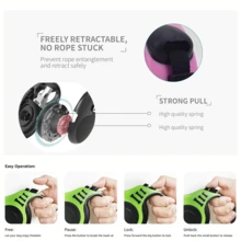 9.8ft Retractable Dual-Handle Dog Leash, Easy Control And Comfortable Grip - Multicolor - View 8