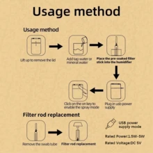 300毫升迷你加湿器，USB精油香薰机，带彩色氛围灯，缺水自动断电，适用于卧室、客厅、办公室、汽车等场所。 - 彩色 - 查看 8