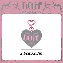 Móc khóa Straykid/Kpop/STAY/Skz/Doit, Móc khóa chữ cái màu hồng, Móc khóa hình trái tim, Móc khóa acrylic hai mặt, Phụ kiện trang trí túi xách, Phụ kiện trang trí bình nước, Quà tặng tiệc tùng, Quà sinh nhật - Nhiều màu - Xem 4