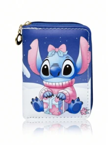 Disney Stitch Wallet, Girl's Wallet, Cartoon Coin Purse, Card Holder, Zipper Pouch, Single Zipper Pouch, Double Zipper Pouch, Best Gift For Family And Friends, Utility Bag, Girls Wallet, Bag - Multicolor - View 1